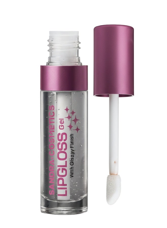 Sandra Super Glossy Lip Moisturizer Gel – Clear or Colored Lip Shine with Squalane for Daily & Nighttime Care - Image 1